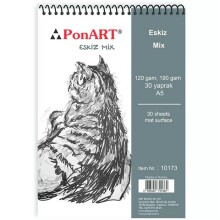 Ponart Eskiz Mix 120-190 g A5 30 Yaprak N:10173 - Ponart (1)