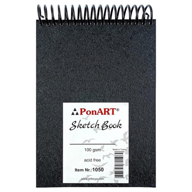 PonART Skecth Book Üstten Spiralli Eskiz Defteri 100 g A5 50 Yaprak - 1