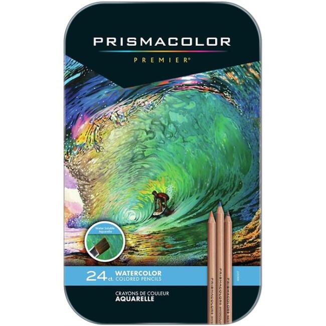 Prismacolor Metal Kutu Suluboya Kalemi 24 Renk - 1