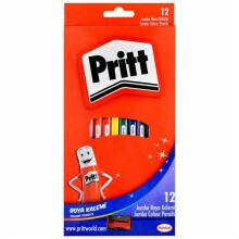 Pritt Jumbo Boya Kalemi 12 Renk - Pritt