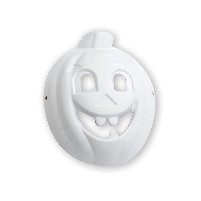 Puti Balkabağı Karton Maske 5145 - 1