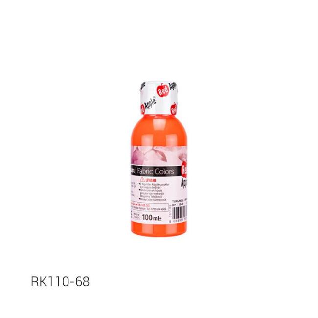 Red Apple Kumaş Boyası 100 ml Neon Turuncu 68 - 1
