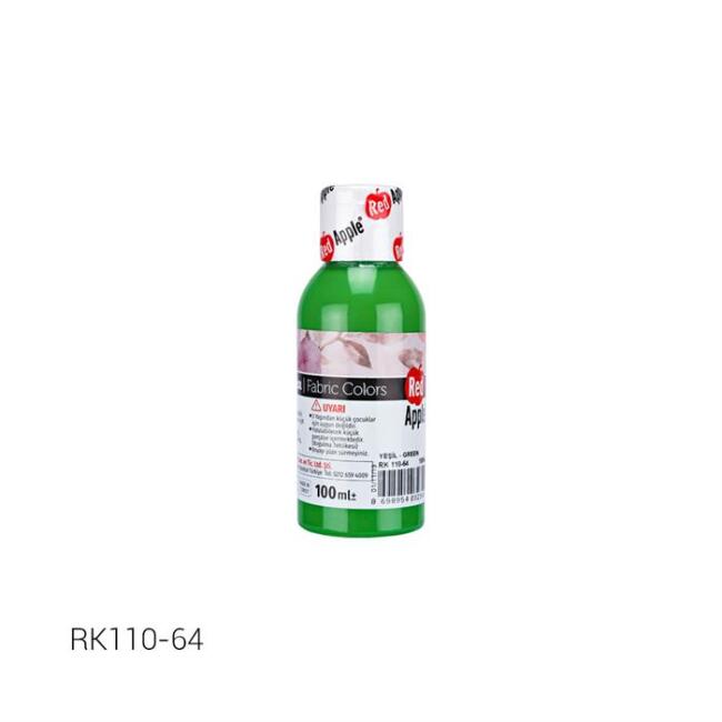 Red Apple Kumaş Boyası 100 ml Neon Yeşil 64 - 1