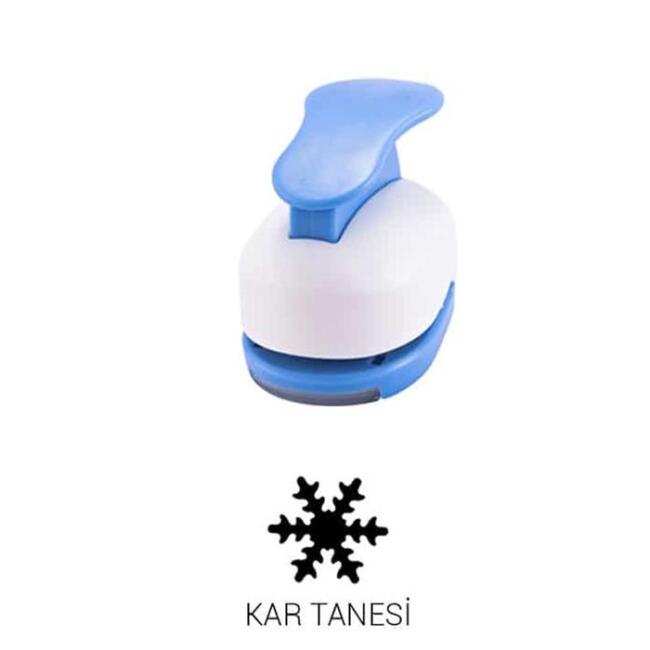 Red Apple Şekilli Delgeç Mega Boy 5 Cm Kar Tanesı Ra36-8820-Kar - 1