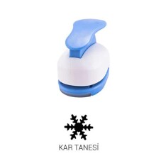 Red Apple Şekilli Delgeç Mega Boy 5 Cm Kar Tanesı Ra36-8820-Kar - 3