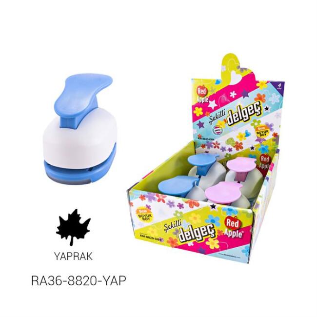 Red Apple Şekilli Mega Boy Delgeç 5 cm Yaprak - 1