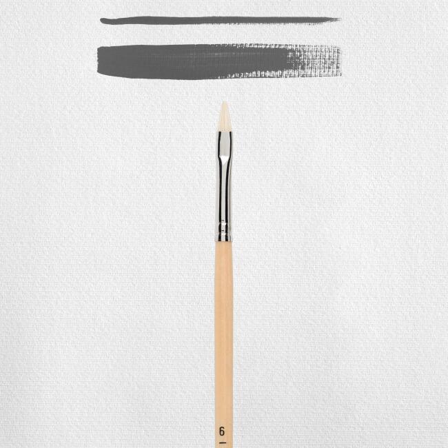 Rembrandt 200 Naturel Domuz Kılı Akrilik ve Yağlı Boya Fırça No:6 - 2