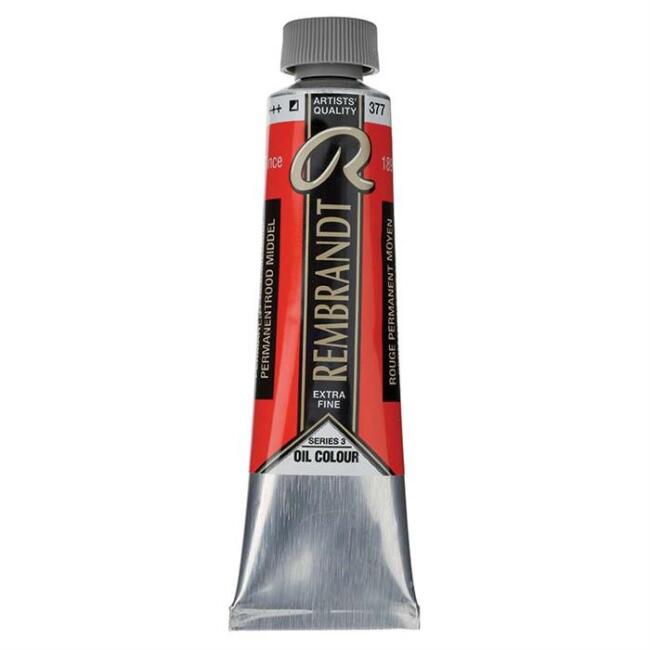 Talens Rembrandt Extra-Fine Yağlı Boya 40 ml Seri 3 Permanent Red Medium 377 - 6