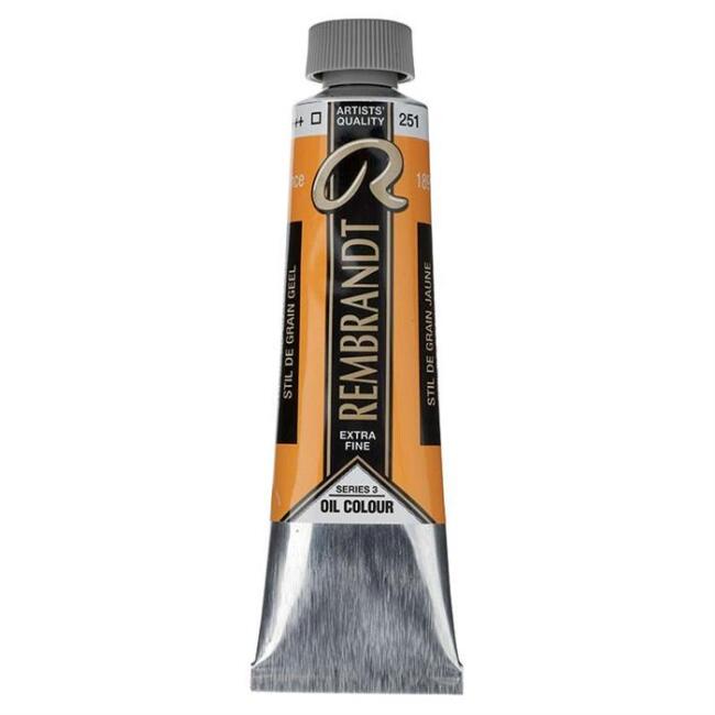 Talens Rembrandt Extra-Fine Yağlı Boya 40 ml Seri 3 Stil De Grain Yellow 251 - 1