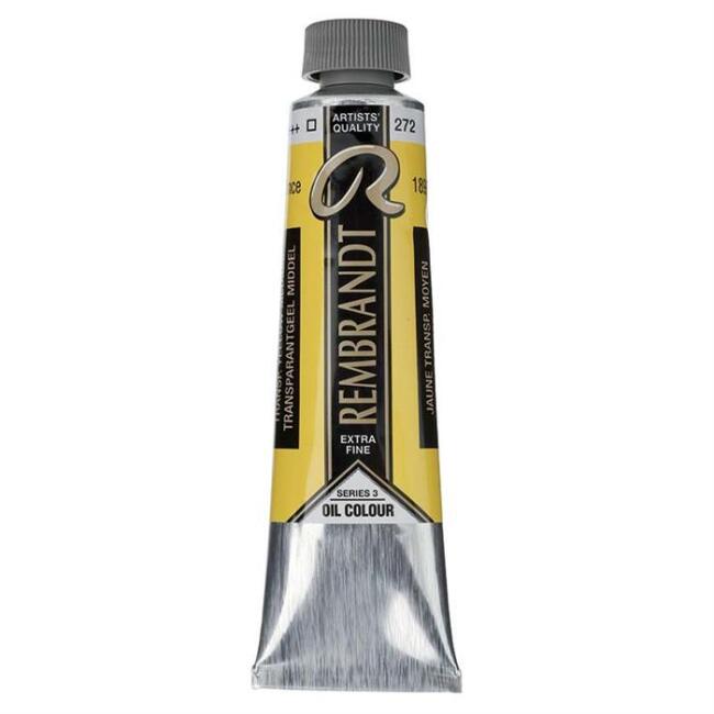 Rembrandt Yağlı Boya 40 ml Seri 3 Transparent Yellow Medium 272 - 1