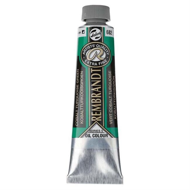 Talens Rembrandt Extra-Fine Yağlı Boya 40 ml Seri 5 Cobalt Turquoise Green 682 - 1