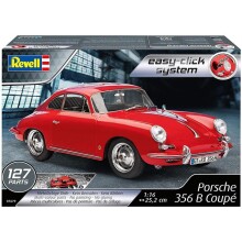 Revell Easy Click Maket Araba 1:16 Porsche 356 B Coupe N:7679 - Revell