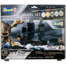Revell Easy Click Maket Gemi 1:150 Ölçek Pirates of the Caribbean Black Pearl Boyalı Set N:05499 - 1