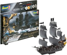 Revell Easy Click Maket Gemi 1:150 Ölçek Pirates of the Caribbean Black Pearl Boyalı Set N:05499 - Revell (1)