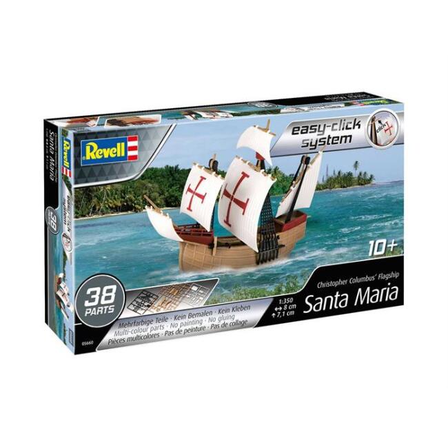 Revell Easy Click Maket Gemi 1:350 Ölçek Santa Maria N:5660 - 1