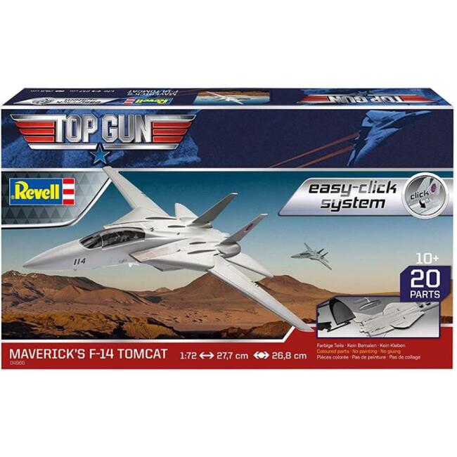 Revell Maket Easy Clıck Askeri Uçak N:04966 1/72 Maverıck’S F-14 Tomcat Top Gun - 1