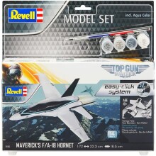 Revell Easy Click Maket Uçak 1:72 Ölçek Maverick’s F/A-18 Hornet N:4965 - REVELL