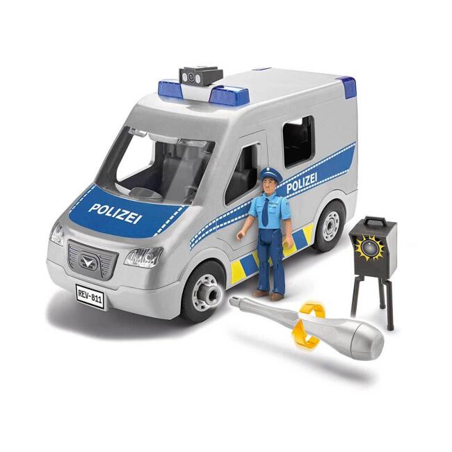 Revell Junior Kit Polis Minibüsü 26 cm N:00811 - 4