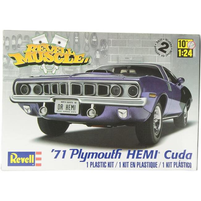 Revell Maket Araba 1:24 Ölçek 1971 Plymouth HEMI Cuda 426 - 1