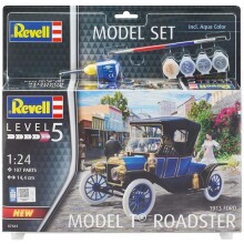 Revell Maket Araba 1:24 Ölçek Ford 1913 T Roadster Boyalı Set - Revell