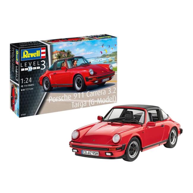 Revell Maket Araba 1:24 Ölçek Porsche 911 3.2 Targa - 3