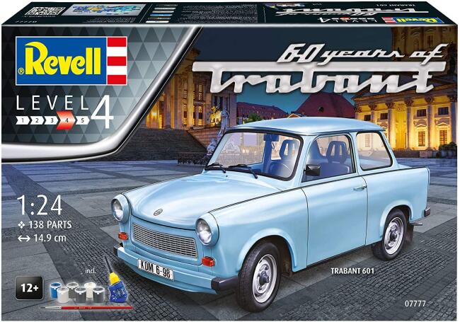 Revell Maket Araba 1:24 Ölçek Trabant 601 Boyalı Set - 4