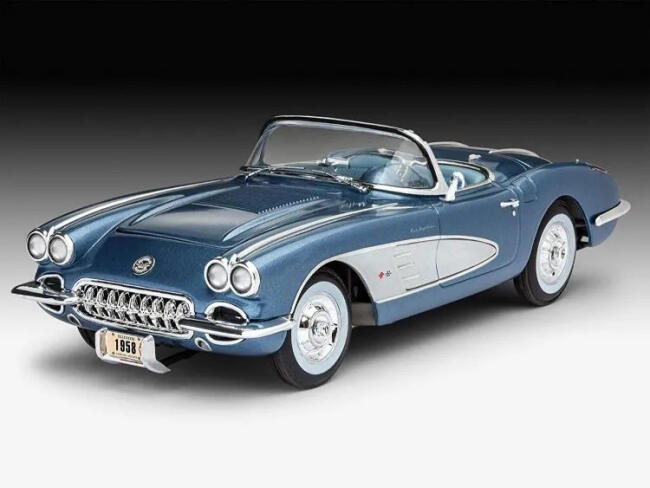 Revell Maket Araba 1/25 N:07037 58 Corvette Roadster - 3
