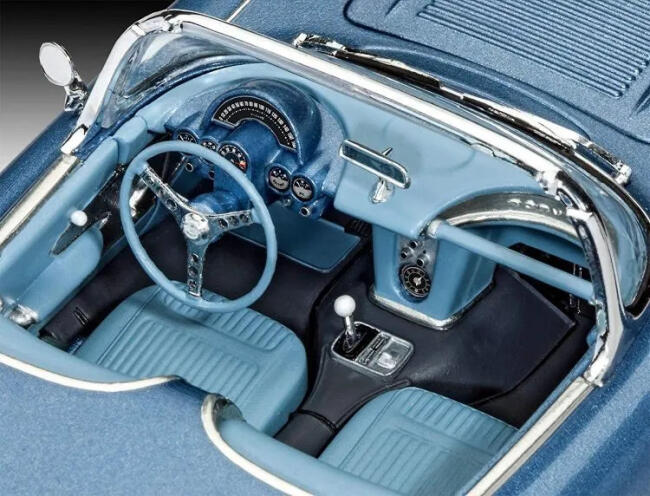 Revell Maket Araba 1/25 N:07037 58 Corvette Roadster - 4