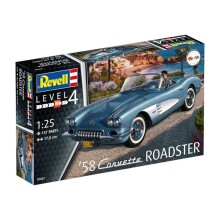 Revell Maket Araba 1/25 N:07037 58 Corvette Roadster - Revell