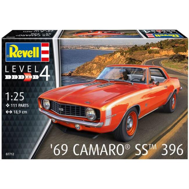 Revell Maket Araba 1/25 N:07712 69 Camaro® SS™ 396 - 1