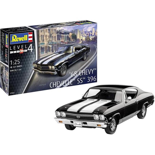 Revell Maket Araba 1:25 Ölçek 1968 Chevy Chevelle SS 396 - 1