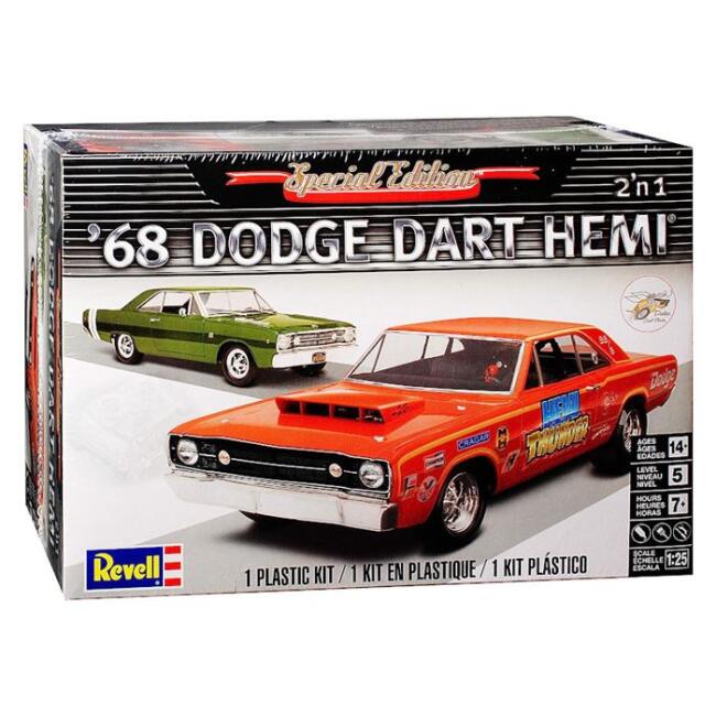 Revell Maket Araba 1:25 Ölçek 1968 Dodge Dart Hemi 2in1 - 1