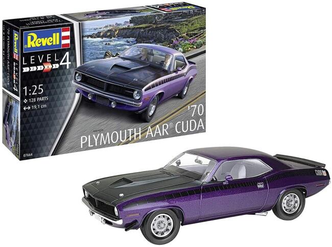 Revell Maket Araba 1:25 Ölçek 1979 Plymouth AAR Cuda - 2