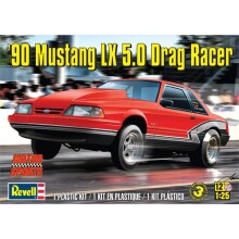 Revell Maket Araba 1:25 Ölçek 1990 Mustang LX 5.0 Drag Racer - 1