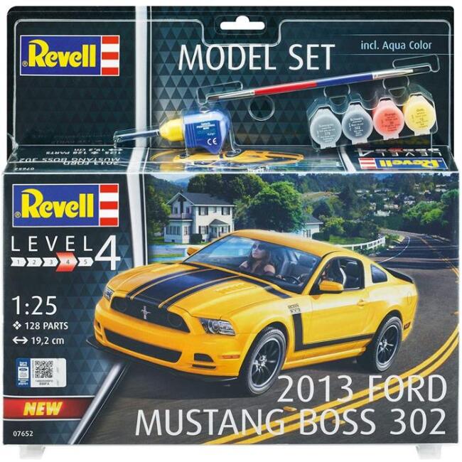 Revell Maket Araba 1:25 Ölçek 2013 Ford Mustang Boss 302 Boyalı Set - 1