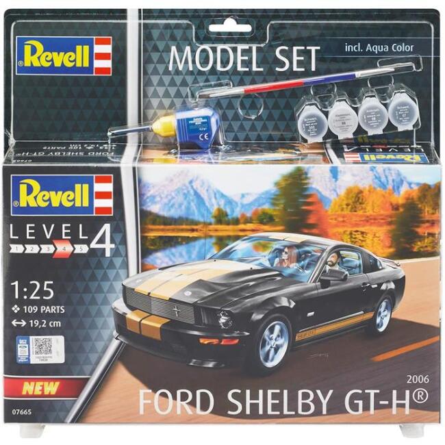 Revell Maket Araba 1:25 Ölçek Ford Shelby GT-H 2006 Boyalı Set - 1