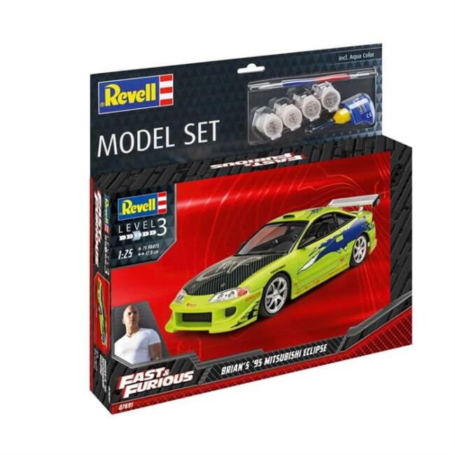 Revell Fast & Furious Brian's 1995 Mitsubishi Eclipse Maket Araba 1:25 Ölçek 67691 - 1