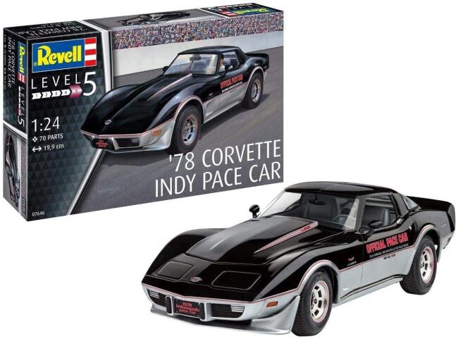Revell Maket Araba N:07646 1/24 78 Corvette Indy Pace Car - 3