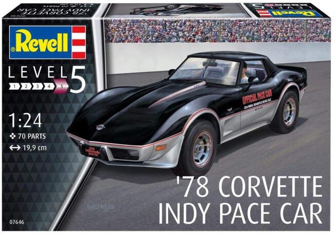 Revell Maket Araba N:07646 1/24 78 Corvette Indy Pace Car - 5