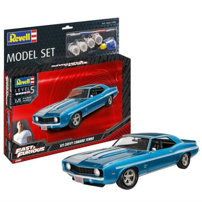 Revell Fast & Furious 1969 Chevy Camaro Yenko Maket Araba 1:25 Ölçek 67694 - 1