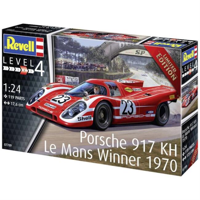 Revell Porsche 917 KH 1970 Le Mans Winner Maket Yarış Arabası 1:24 Ölçek 07709 - 1