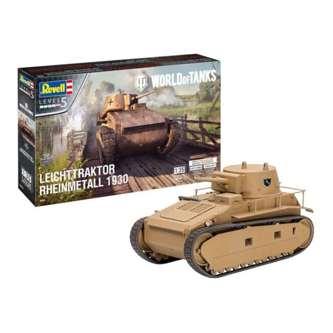 Revell Maket Askeri Araç Tank 1/35 N:03506 Leichttraktor Rheinmetall 1930 'World of Tanks' - 1