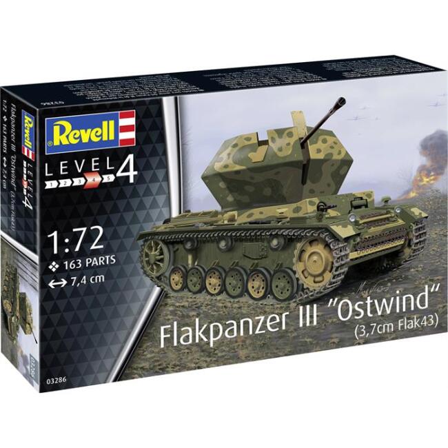 Revell Maket Askeri Araç Tank 1/72 N:03286 Flakpanzer Iıı Ostwınd3.7Cm Flak 42 - 3