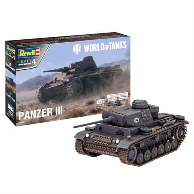 Revell Maket Askeri Araç Tank 1/72 N:03501 Panzer III - 1