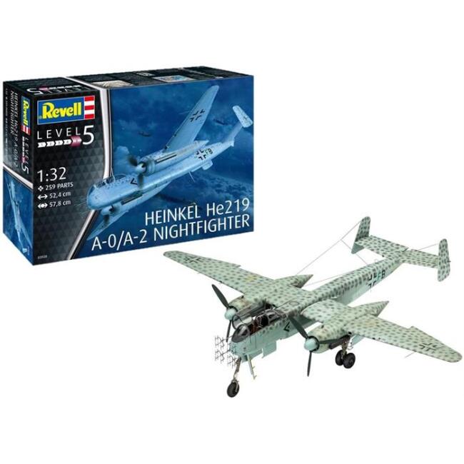 Revell Maket Askeri Uçak 1/32 N:03928 Henkel He219 A-0/A-2 Nıghtfıghter - 6