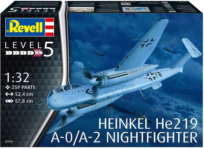 Revell Maket Askeri Uçak 1/32 N:03928 Henkel He219 A-0/A-2 Nıghtfıghter - 7