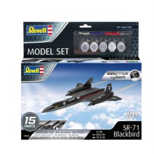 Revell Maket Askeri Uçak Boyalı Set 1/110 N:63652 Lockheed SR-71 Blackbird - Revell