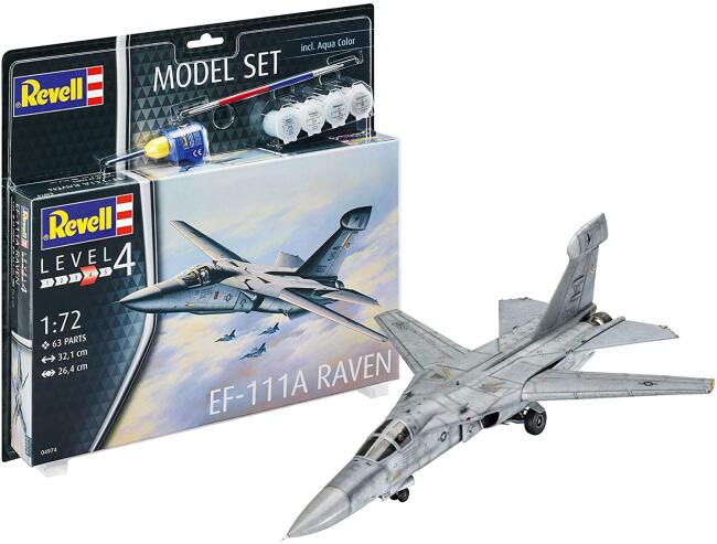 Revell Maket Askeri Uçak Boyalı Set 1/24 N:64974 Ef-111A Raven - 2