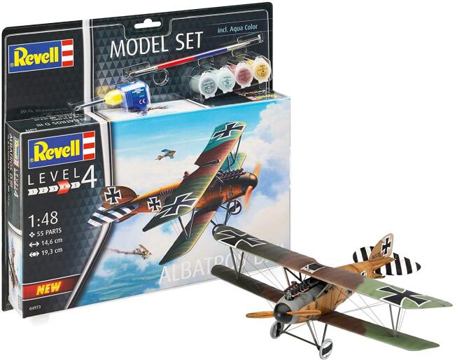 Revell Maket Askeri Uçak Çift Kanat 1/48 N:64973 Albatros D.Iıı - 2