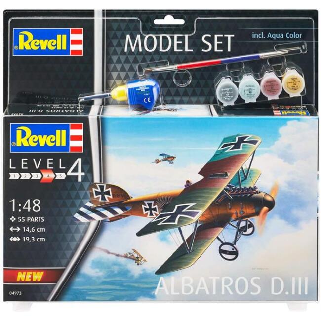 Revell Maket Askeri Uçak Çift Kanat 1/48 N:64973 Albatros D.Iıı - 3